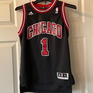 Kids 2008 Derrick Rose black away jersey